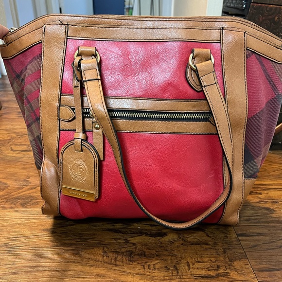 London fog red tote bag - Picture 2 of 9